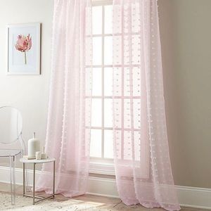 Ink Pom Pom curtains